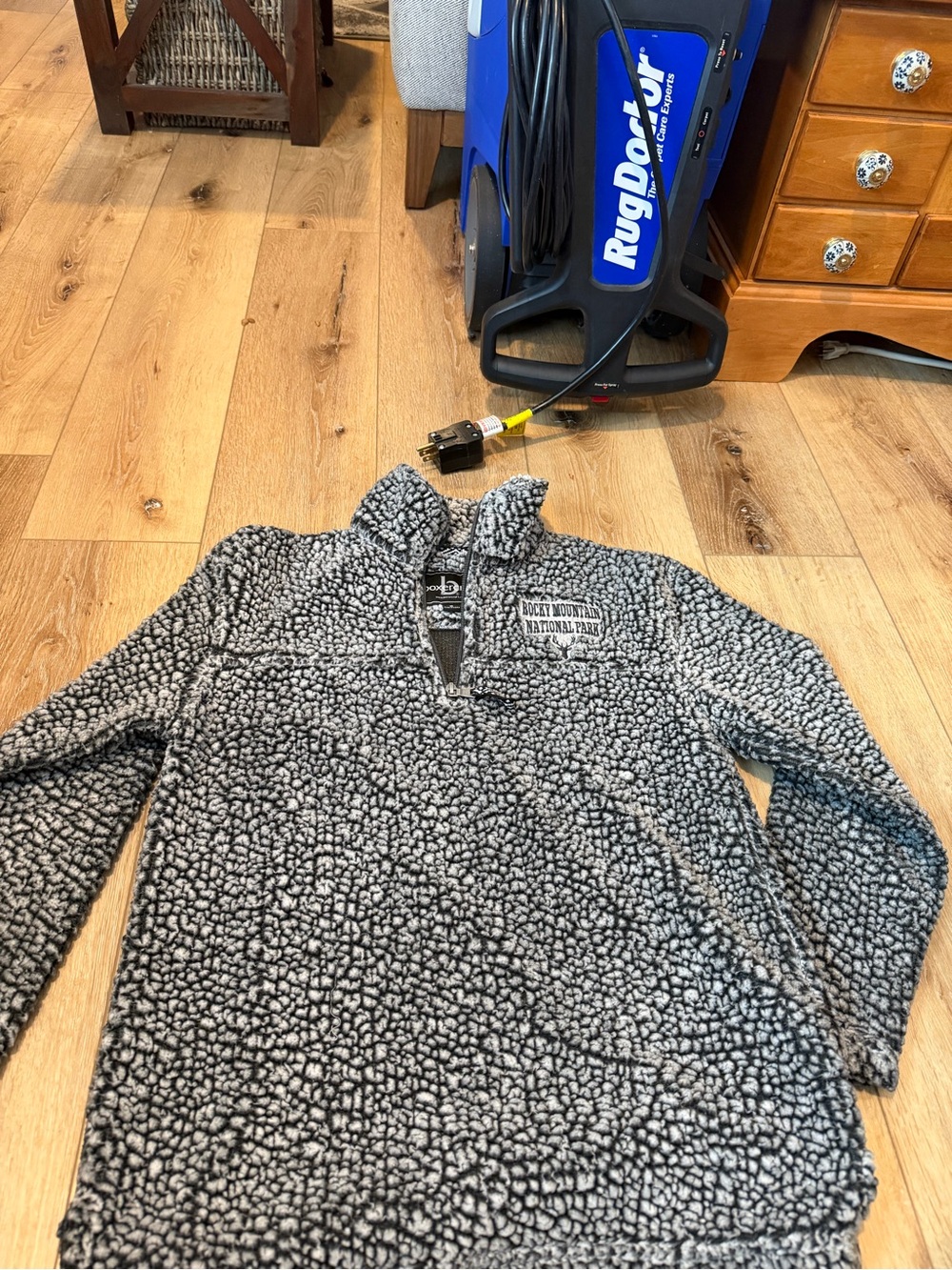 boxercraft Black & White Sherpa Quarter-Zip Pullover Jacket